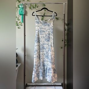 SOLD ON DEPOP Floral Tie Strap Maxi Dress